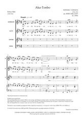 Aka-Tonbo SATB choral sheet music cover